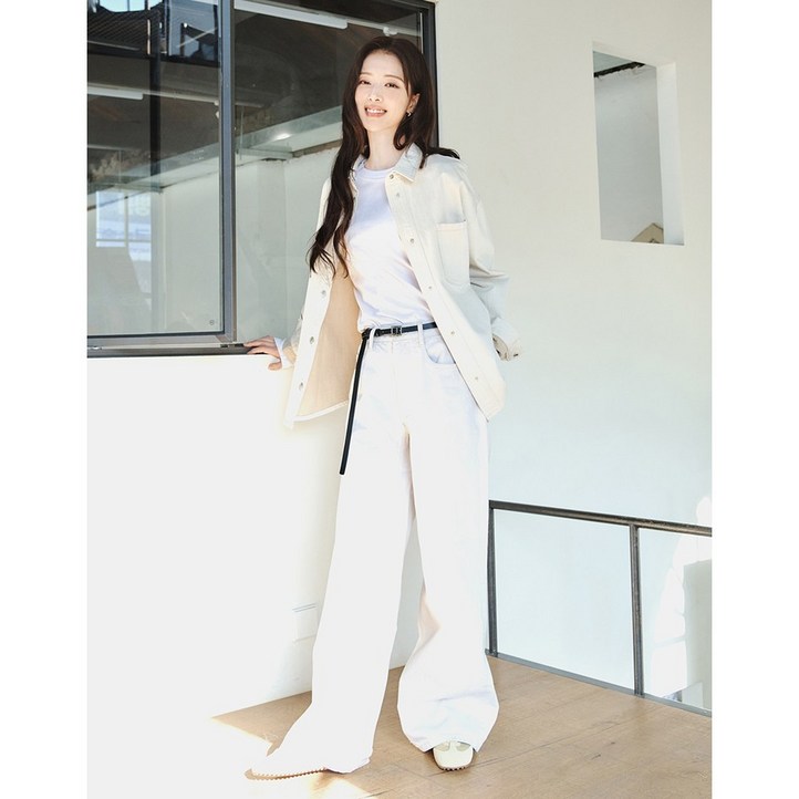 지오다노 여자 와이드핏 데님 팬츠 1컬러 416533