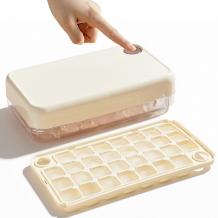 키치킷 원터치 얼음틀 사각 얼음 간편 푸쉬 아이스 트레이