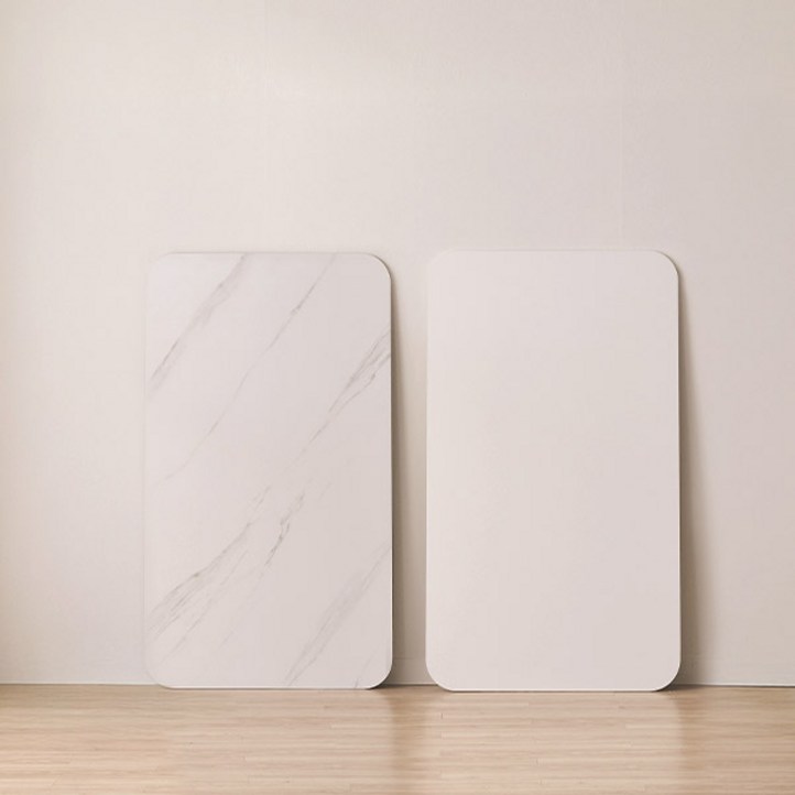 1만원 할인쿠폰 스칸디아 손쉬운 교체 화이트 포세린 12T 통세라믹 식탁 테이블 상판 교체용 1400 1600 1800