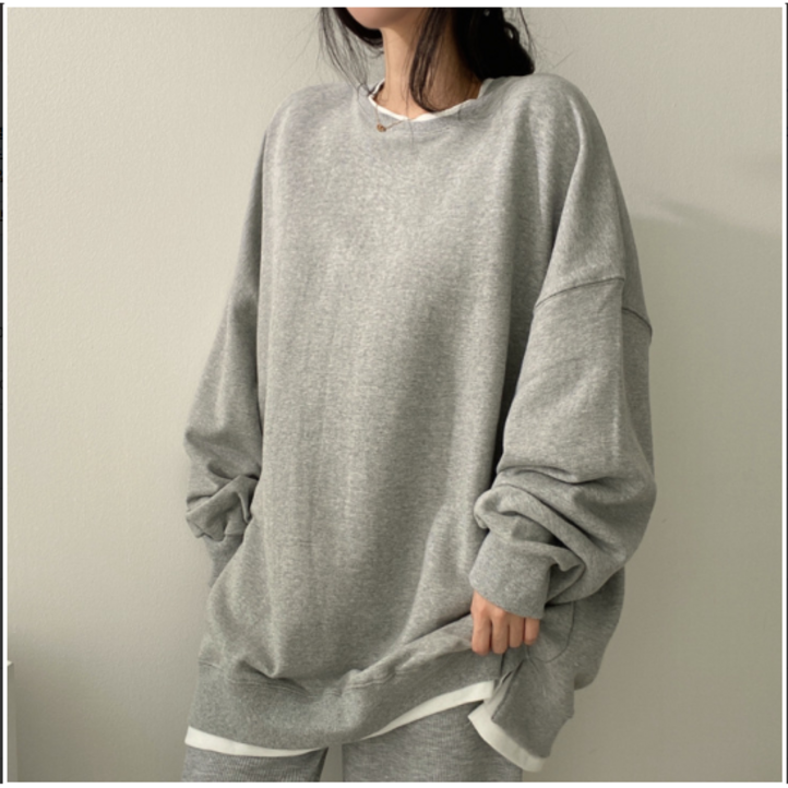 에쉬울프 오버핏 레이어드 맨투맨