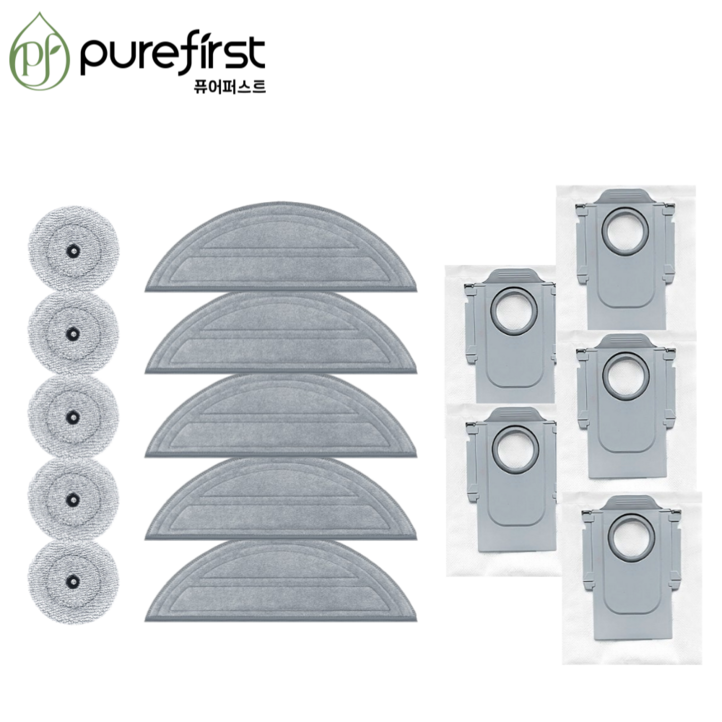퓨어퍼스트 로보락 S9 MaxV Ultra 물걸레 먼지봉투 호환, 1개