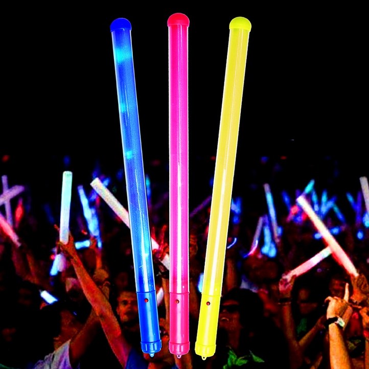LED 롱 콘서트봉 45cm 엘이디 불빛 야광봉 응원봉 클럽 피켓 광선검