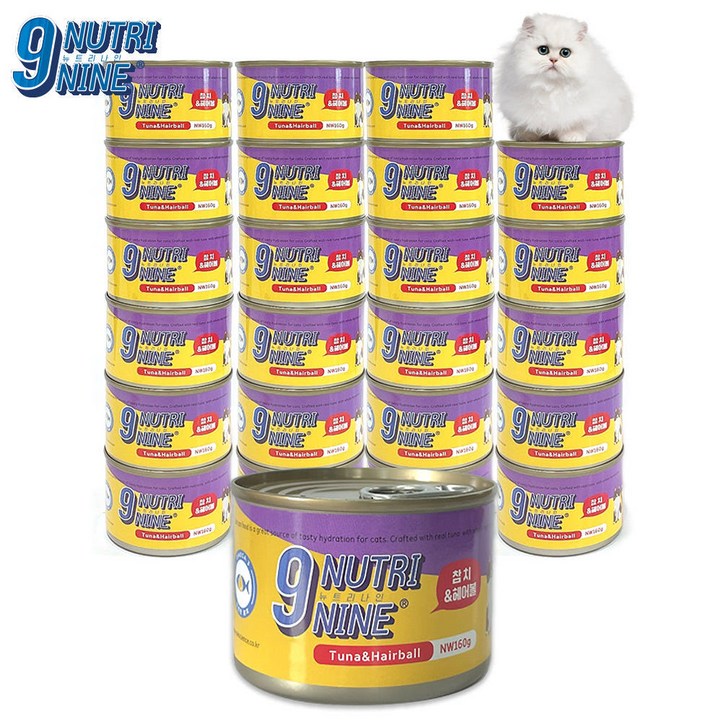노엘캣 뉴트리나인 고양이 습식 참치캔 캔사료 습식사료 기호성 좋은 영양간식 부드러운 고양이캔