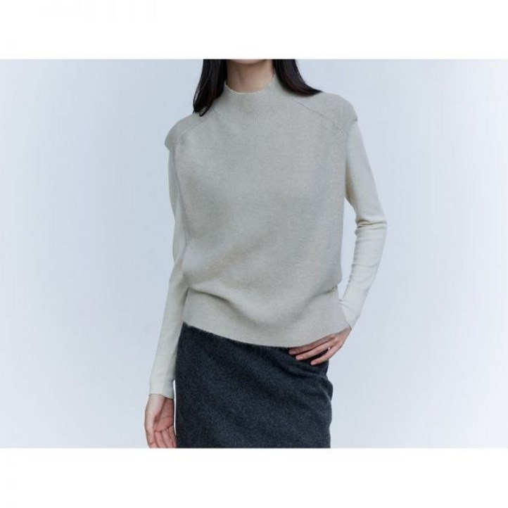 론칭가59,900원더엣지 24FW 라쿤울 블렌디드 루즈핏 베스트