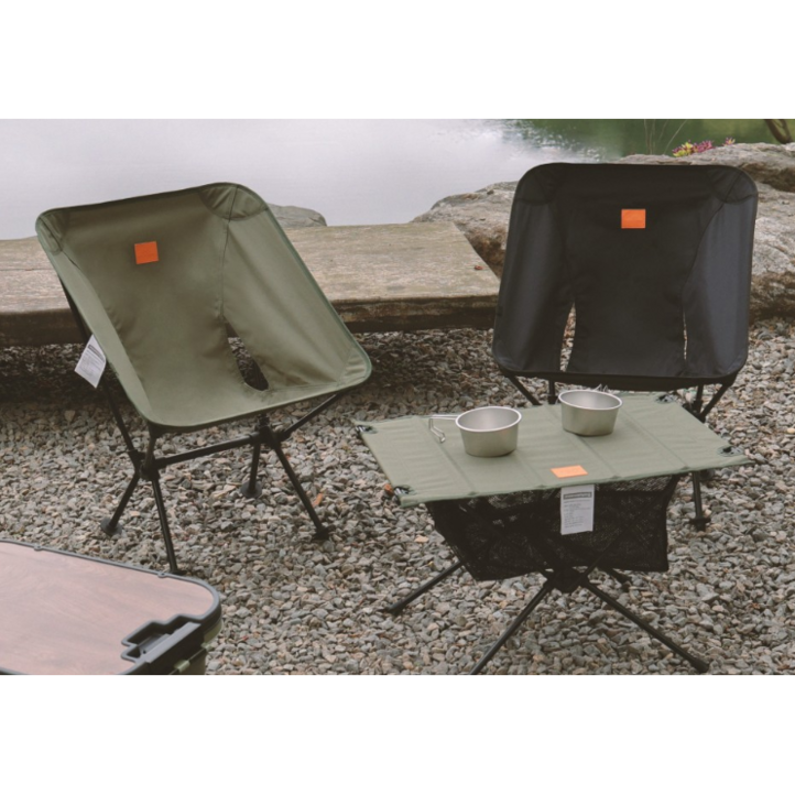 문캠핑 초경량 백패킹 체어 캠핑의자, 1개, 카키