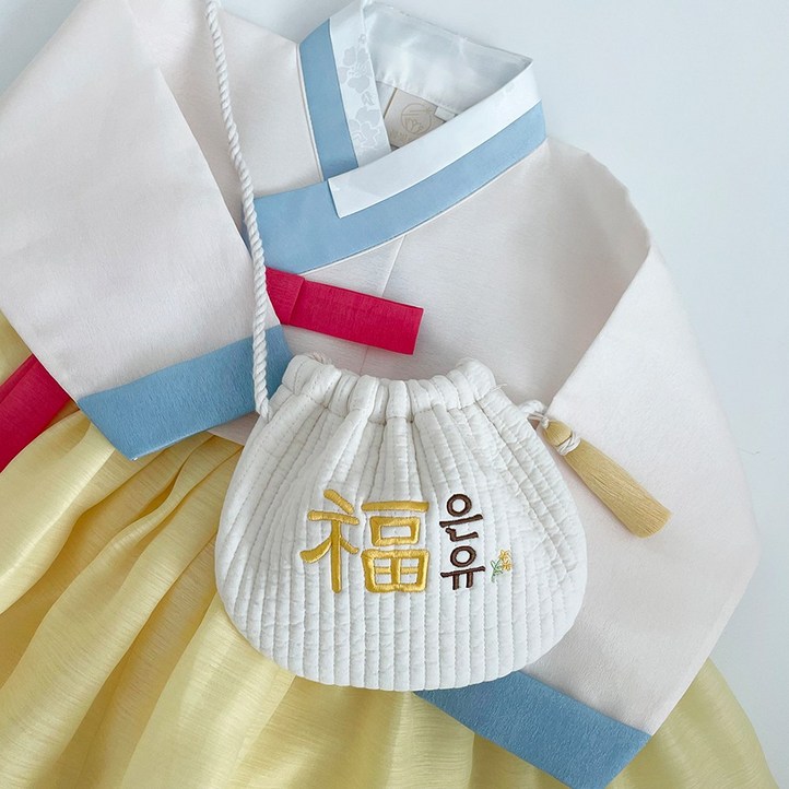 태슬증정 베이니크 아기복주머니 자수복주머니 추석 설 명절 용돈주머니 세뱃돈주머니