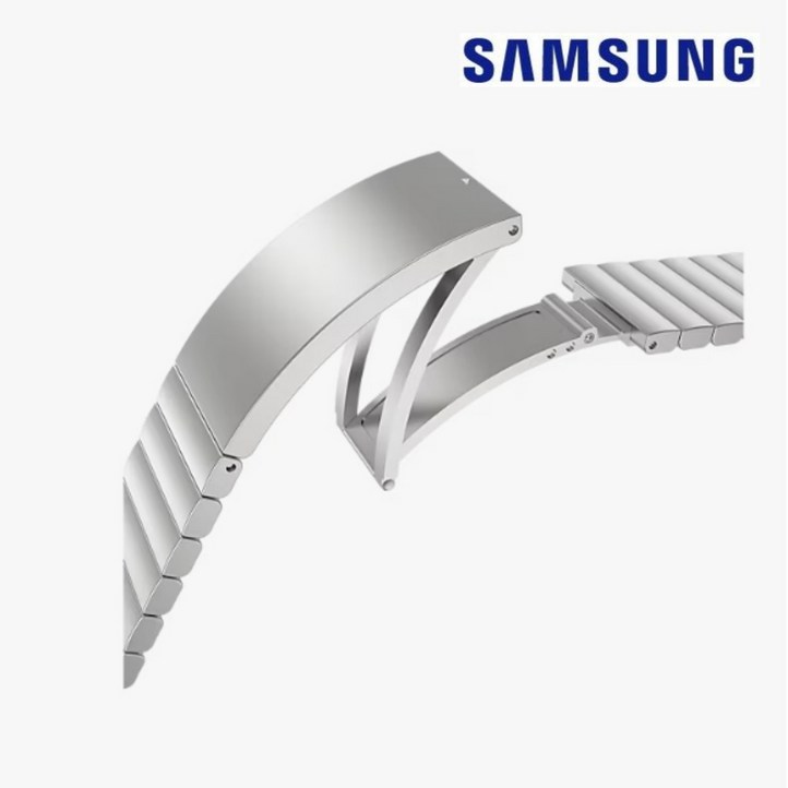 삼성전자 정품 갤럭시 워치6 43mm 링크 브레이슬릿 메탈 스트랩 GPTYR950HCA, 실버
