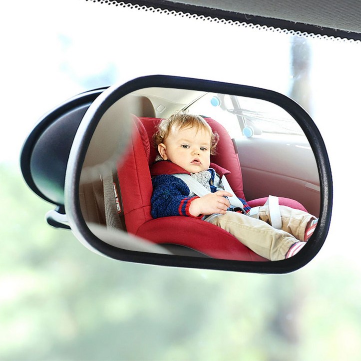 벤투로스 차량용 실내 보조 베이비 뒷좌석 룸미러 후방 안전 거울 사각지대 백미러 1P, 1개 아기안전거울