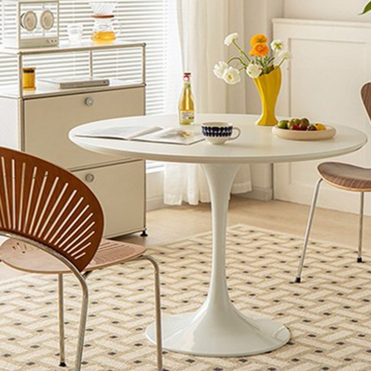 로얄다이아 카페 라운드 테이블 원형 탁자 식탁 타원형 홈카페 티테이블 - 투데이밈