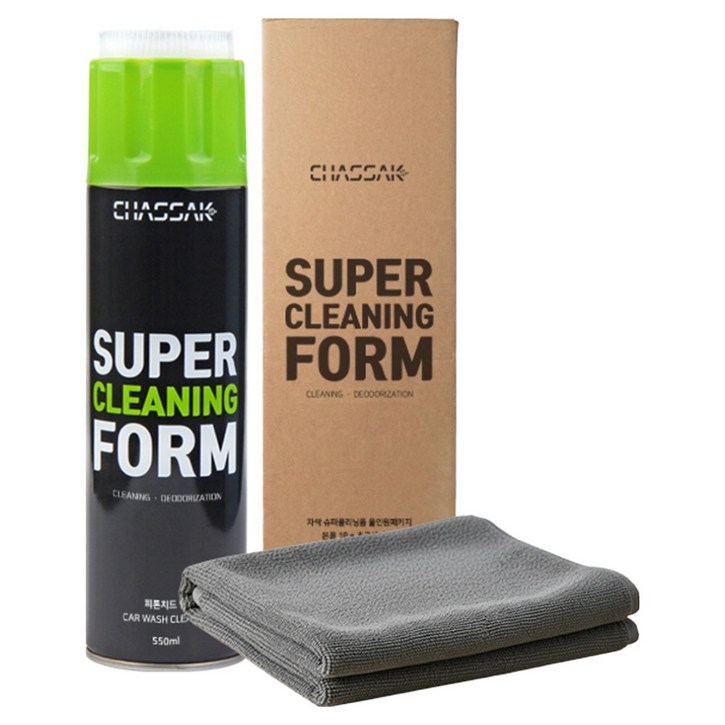 차싹 슈퍼클리닝폼 올인원패키지  극세사타월
