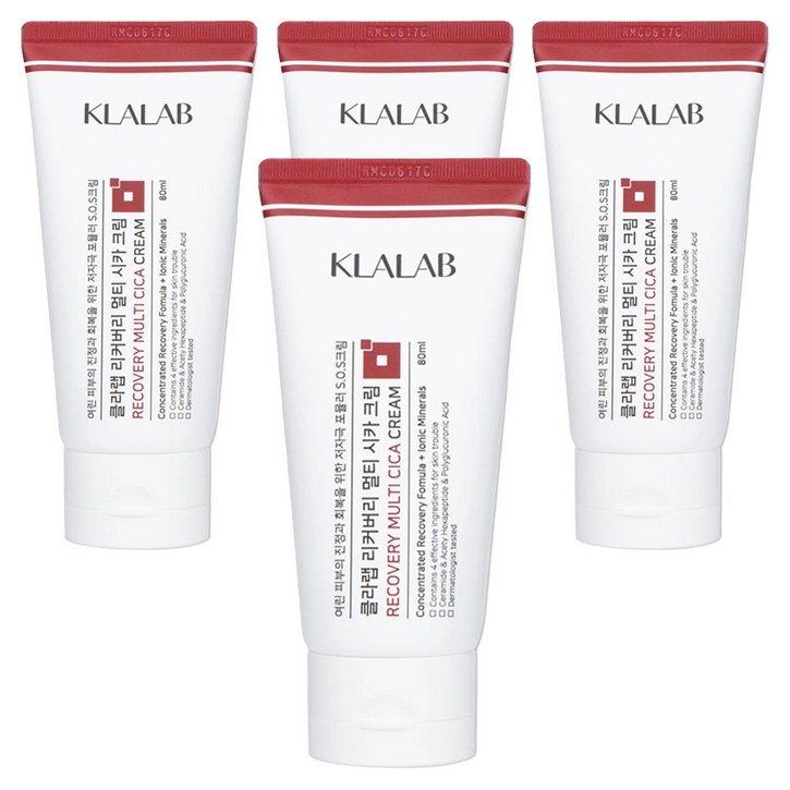클라랩 리커버리 멀티 시카크림, 80ml, 4개