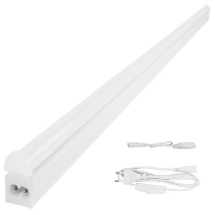 비츠온 와이드 LED T5 1200mm 40W  연결선  스위치 전원선 3m 세트, 전구색전구