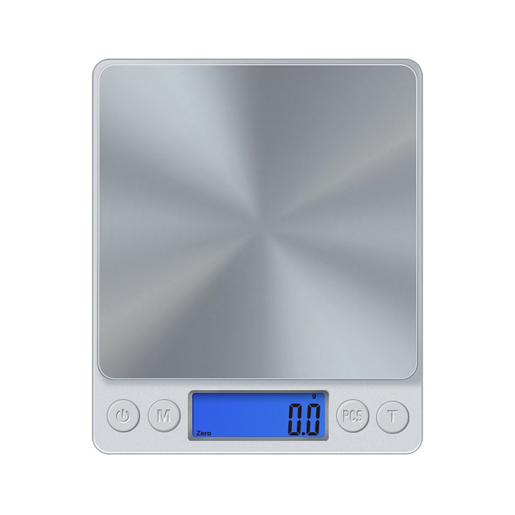 홈플래닛 미니 디지털 정밀 주방저울, 실버, DS03SMST, 1kg