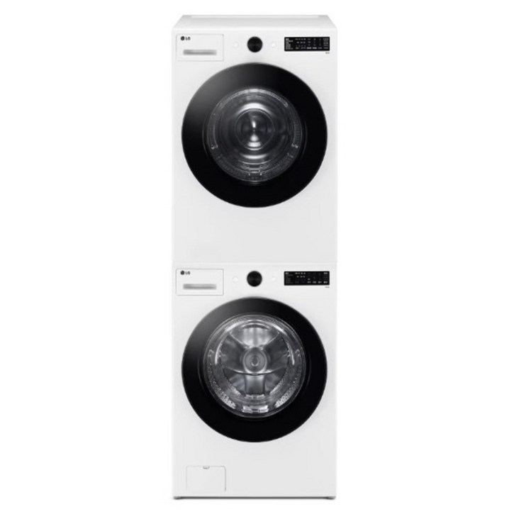 LG전자 트롬 오브제컬렉션 세탁기  건조기  스태킹키트 세트 KFG19WN8WN 19kg  18kg 방문설치