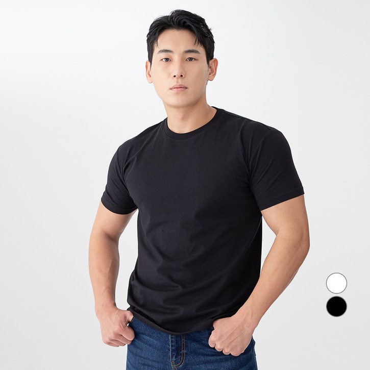 캐럿 남성용 슬림 머슬핏 반팔 티셔츠 2