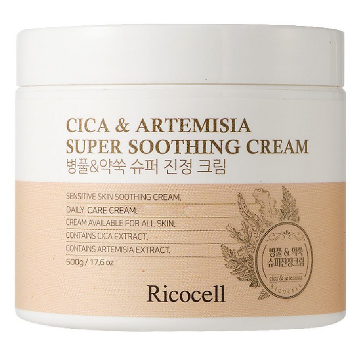 리코셀 병풀 약쑥 슈퍼 진정 크림, 500g, 1개 리코셀 병풀 약쑥 슈퍼 진정 크림, 500g, 1개