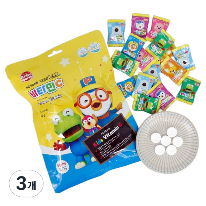 태양생활건강 뽀롱뽀롱 뽀로로 비타민C