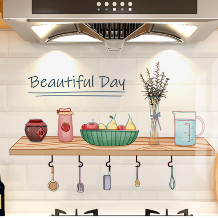 스타리움 인테리어 벽면 데코 포인트 주방 오염방지 스티커