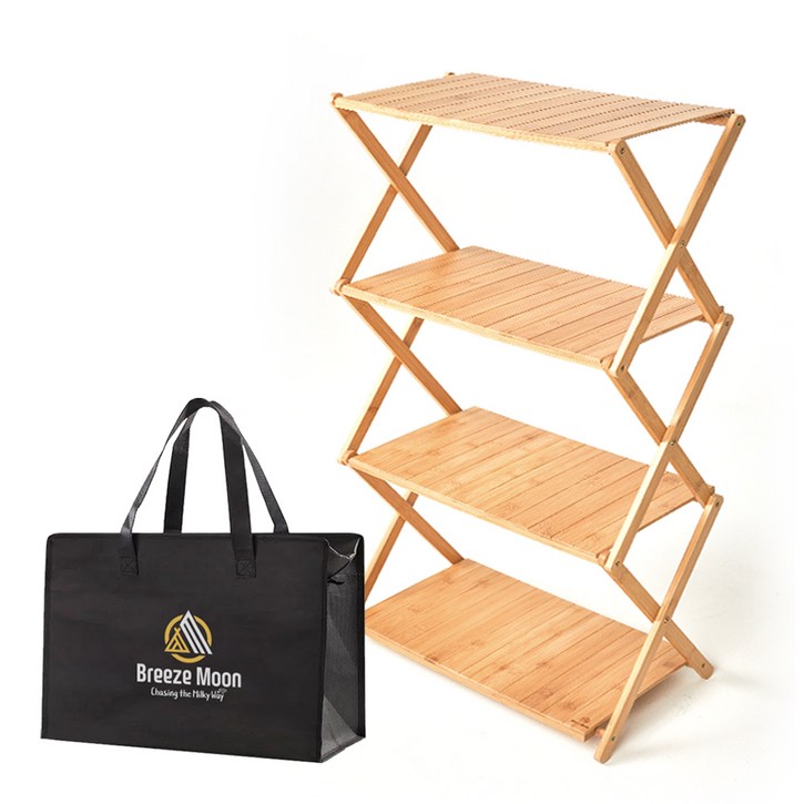 브리즈문 우드쉘프 2세대 일반형 캠핑 선반  고급가방