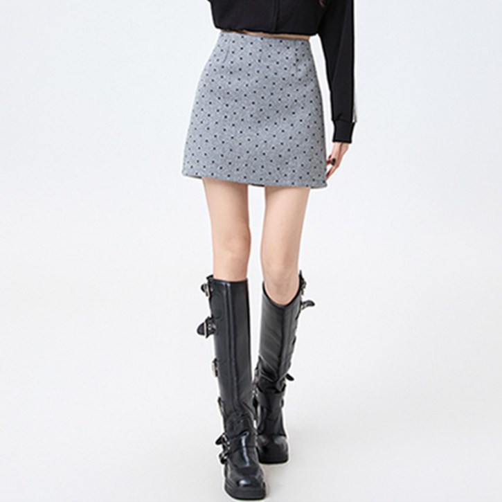 루나걸 여성용 마이다스 도트 스커트 L26SPSK122313