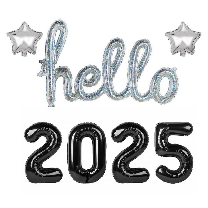 올리브파티 2024 2025 신년 파티 용품 풍선 세트 패키지