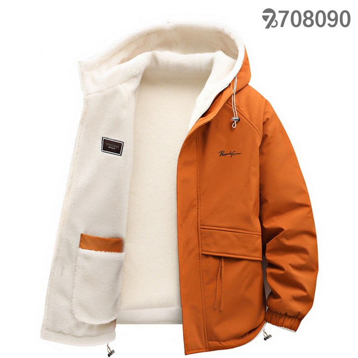 708090 남성 스웨이드 패딩 캐주얼 후드 양면 자켓 가디건