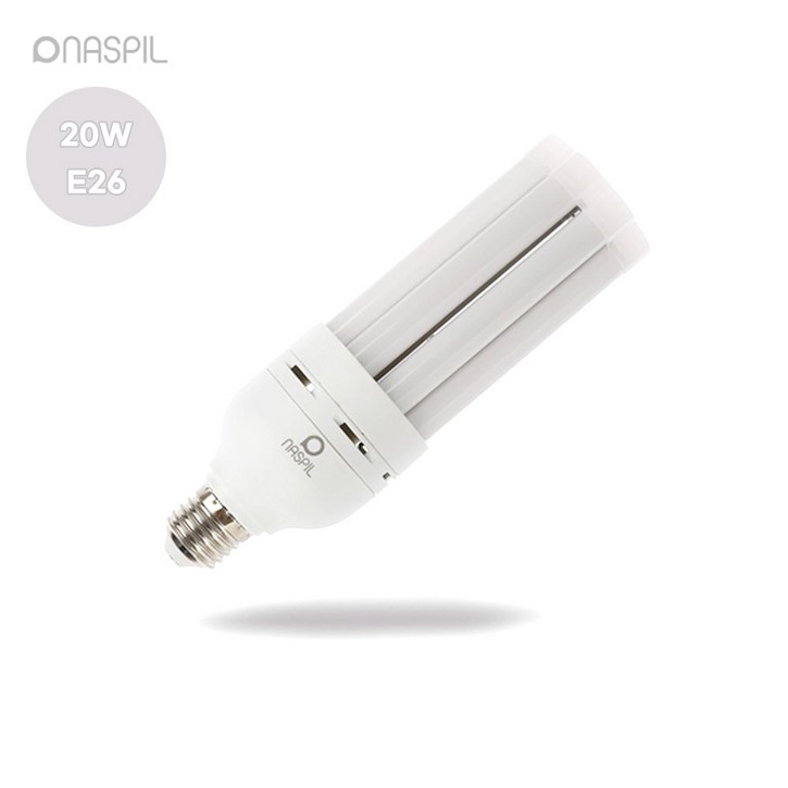 나스필 led 콘벌브 콘램프 전구 20W E26, 전구색, 1개 나스필 led 콘벌브 콘램프 전구 20W E26, 전구색, 1개