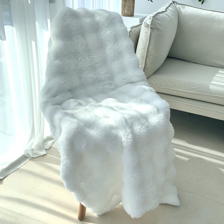 이지니아 힐링 구름 극세사 담요