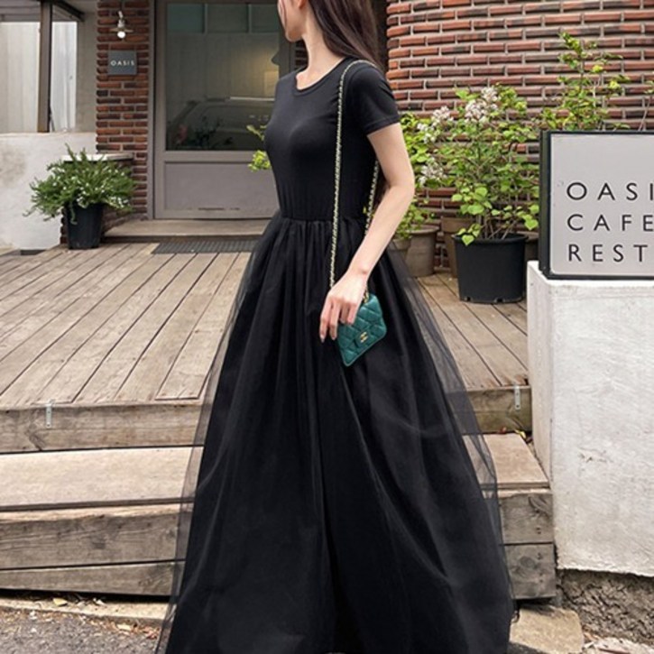 텐미닛스타일 프렌치무드 러블리 포인트룩 페린느 샤 원피스