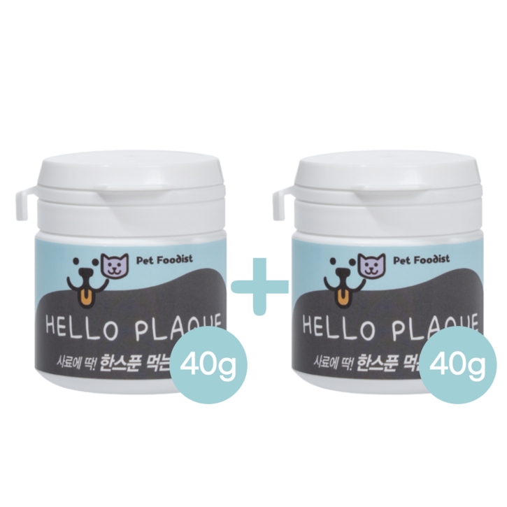 펫푸디스트 헬로플라그 베이직 영양제 40g, 40g, 2개