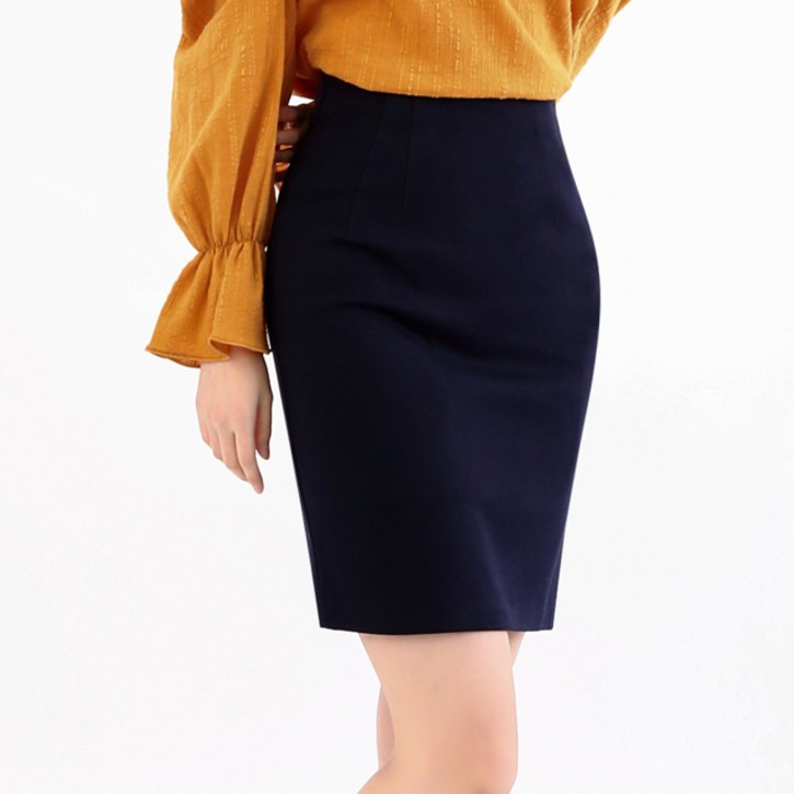 이푼아이 H라인 스판 뒷트임 스커트