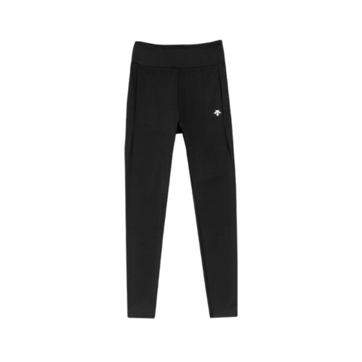 데상트 여성 에센셜 하이라이즈 9.5부 레깅스 SP122TKL21BLK