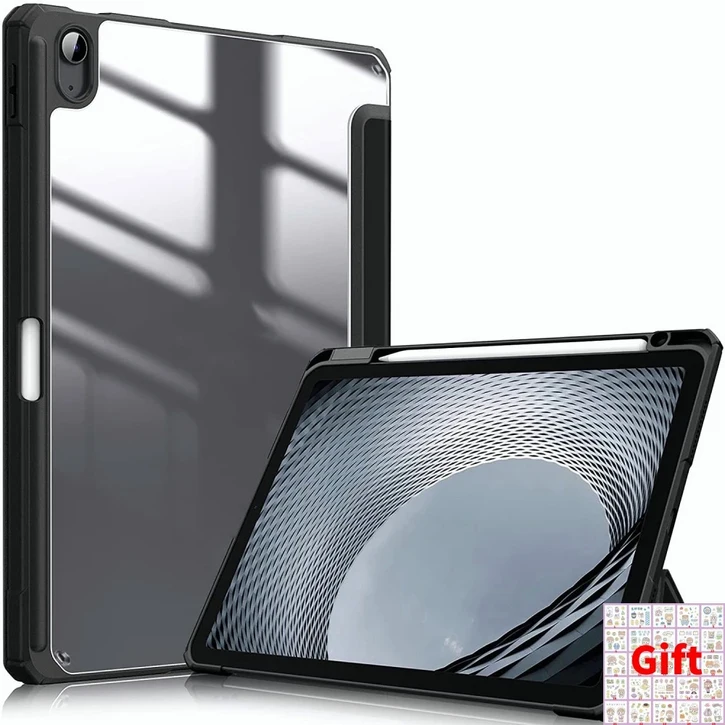 호환가벼운 실리콘 가죽 커버, 아이패드 프로 11 케이스 2024, 에어 4 5 10 세대 13 12 9