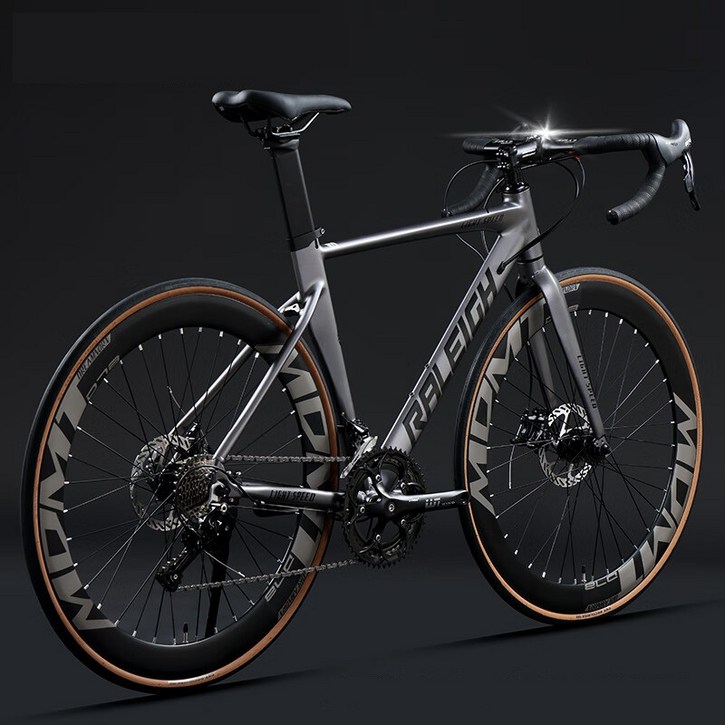 Raleigh 로드자전거 프리미엄 로드 자전거 사이클 바이크 입문 중학생 추천 출퇴근 700c, 1개, 164cm, 그레이 드롭바18단LTWOO R5기계식디스크