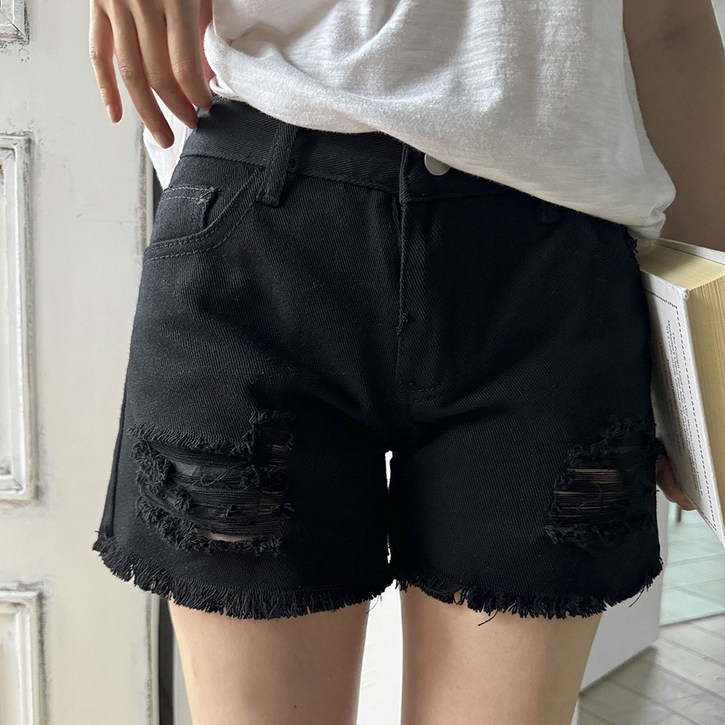 [앤샵] **대박할인**여름 여성용 썸머 데님 해짐 3부 숏 반바지(4color)