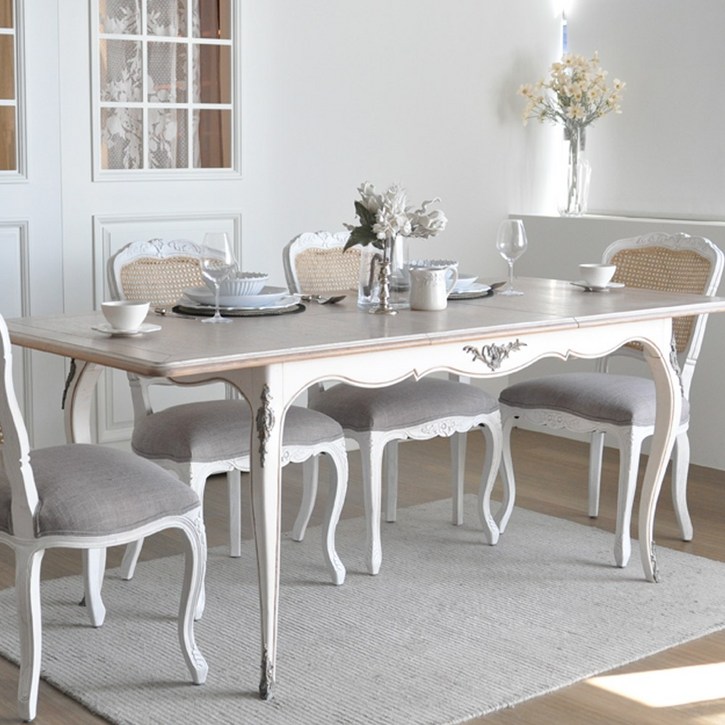 [꼬떼따블 본사] 프로방스 식탁145 - 확장형 (3color)