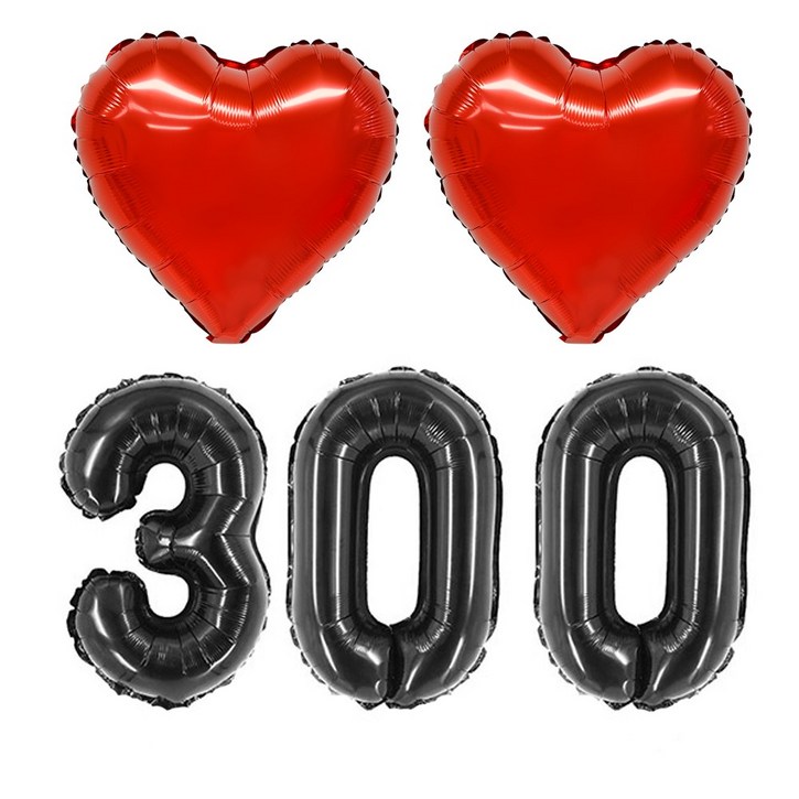 로나파티 블랙 숫자 풍선 셀프 기념일 백일 촬영 100