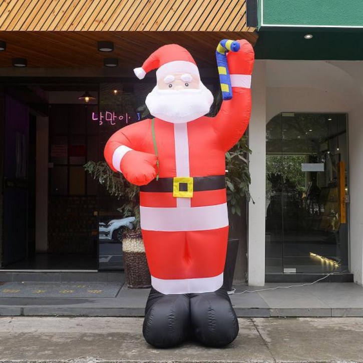 LED 에어벌룬 대형 산타 인형 풍선 250cm 크리스마스 소품 장식, 상세페이지 참조