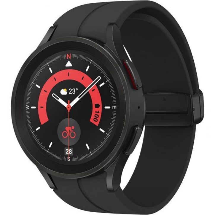 삼성 갤럭시 워치 5 Pro 45mm GPS 심박수 피트니스 트래킹 포함 스마트 티타늄 사파이어 글라스 개선된 배터리