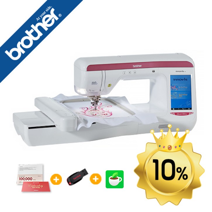 부라더 이노비스 V3LE V3LE 자수미싱 innovisV3LE 퀼트미싱 브라더미싱 자수데이터제공 가정용미싱 재봉틀 사은품증정 brother
