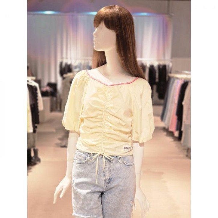 에고이스트밴드레터링 오프숄더 블라우스EP2WB560