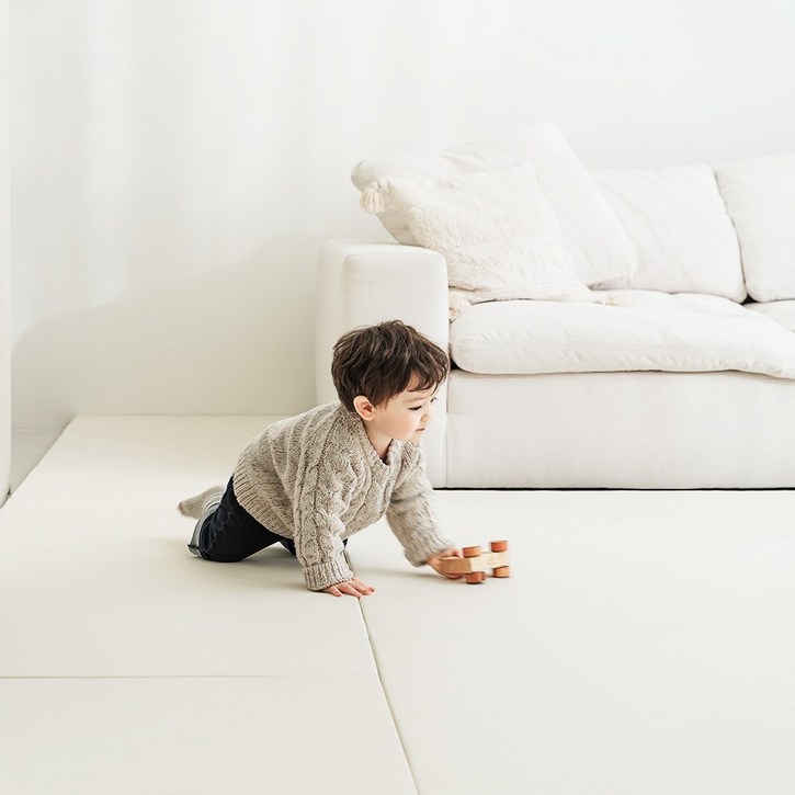 리포소홈 폴더매트 아기 유아 거실 놀이방 틈새 40x70 아이보리, 아이보리