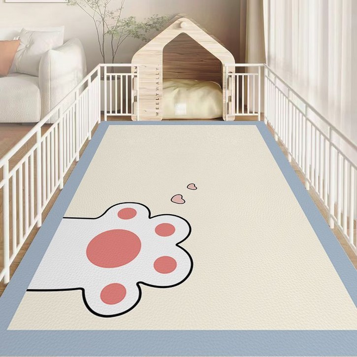 정싱  푹신한 미끄럼방지 강아지매트 방수 미끄럼방지 애견매트 대형 발코니 베란다 거실 복도 애견방수매트