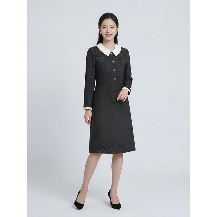 프렐린 폴리혼방 원피스-R1JO241172A