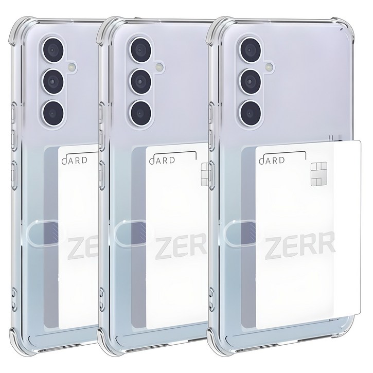 STONESTEEL 111 갤럭시 S23 FE 옆으로 슬라이드 카드 수납 투명 범퍼 젤리 케이스