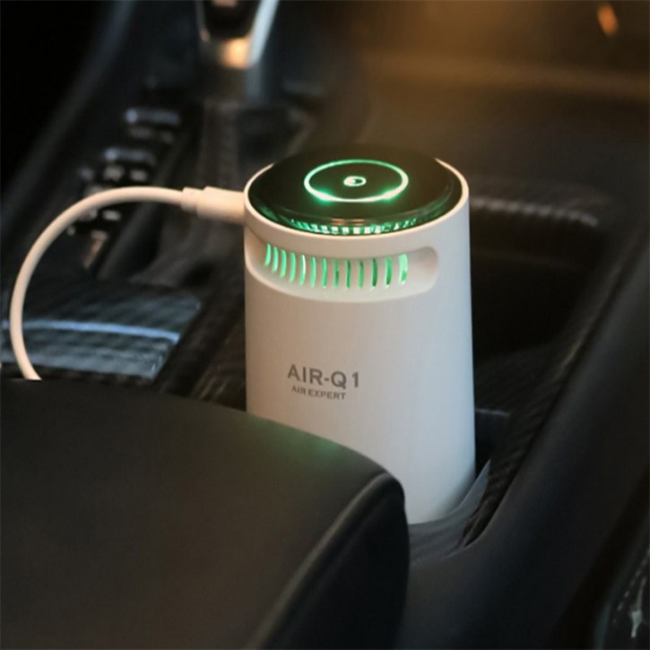 화이트 차량용 탁상용공기청정기 1인용공기청정기 거실공기청정기