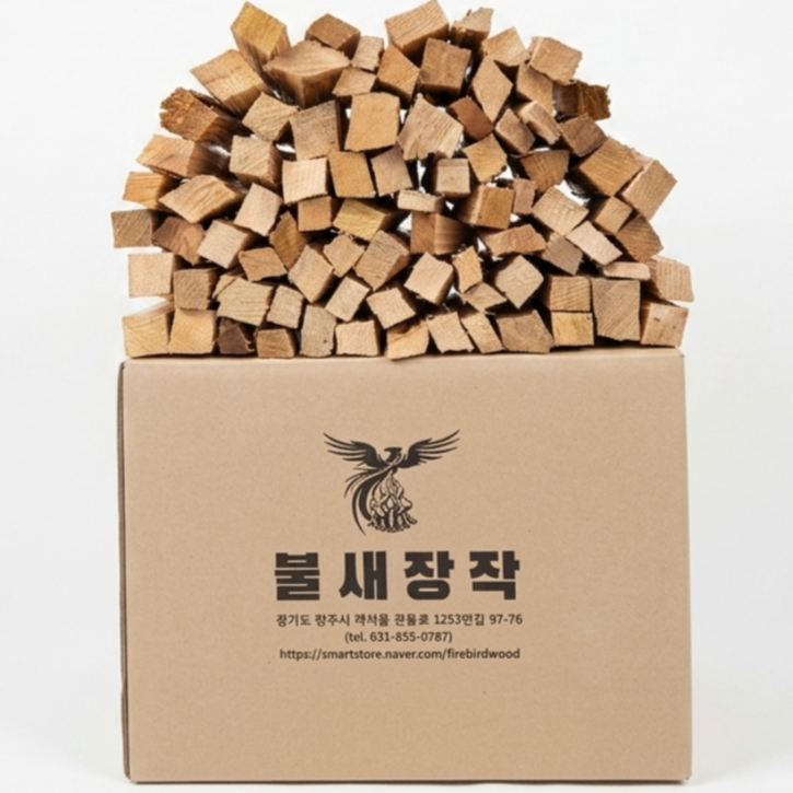 불새장작 참나무 인공건조 캠핑용장작 잘마른장작, 1박스, 20kg
