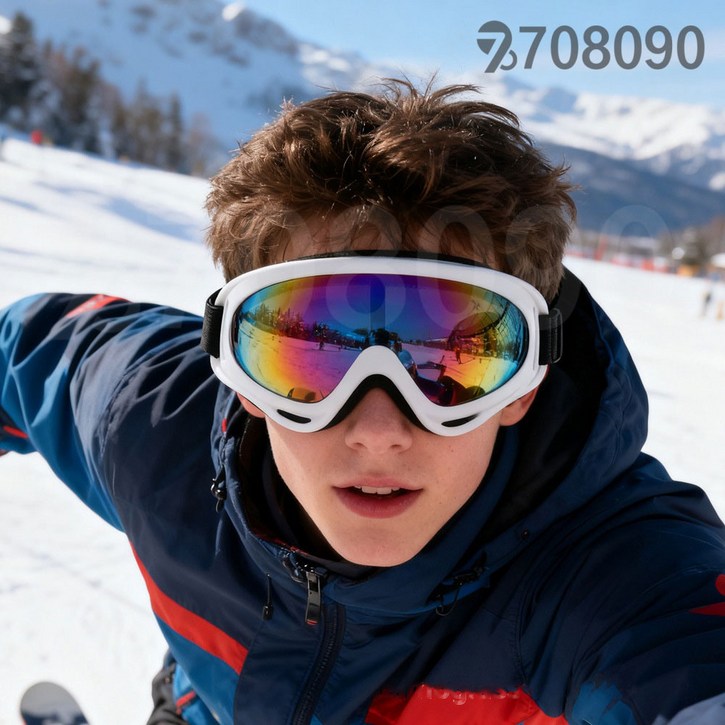 708090 스포츠 고글 김서림 방지 자외선 차단 스키고글