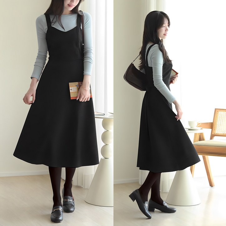 데일리앤 클리치 봄 가을 플레어 나시 뷔스티에 원피스 하객룩 데일리앤 클리치 봄 가을 플레어 나시 뷔스티에 원피스 하객룩