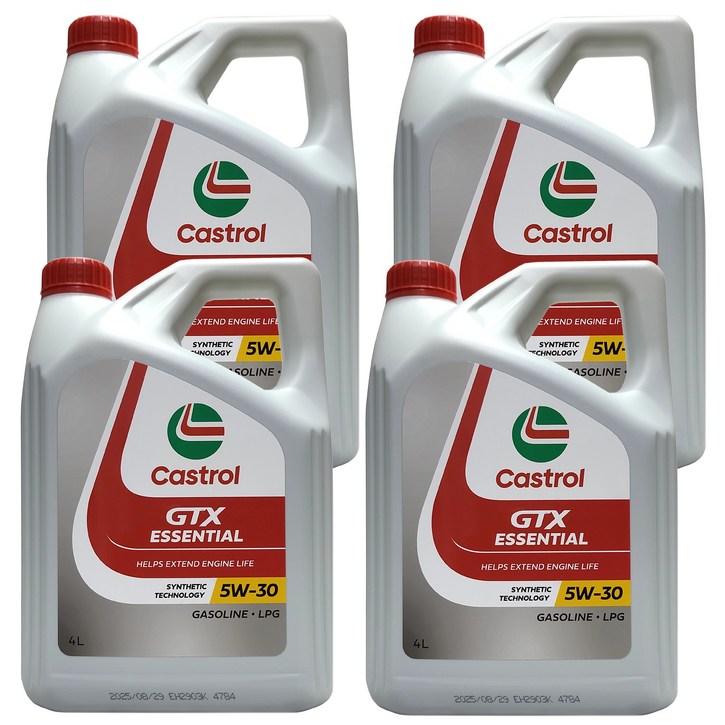 캐스트롤 GTX 에센셜 5W30 4L x 4개 1박스 16L 가솔린 LPG 전용 합성 엔진오일